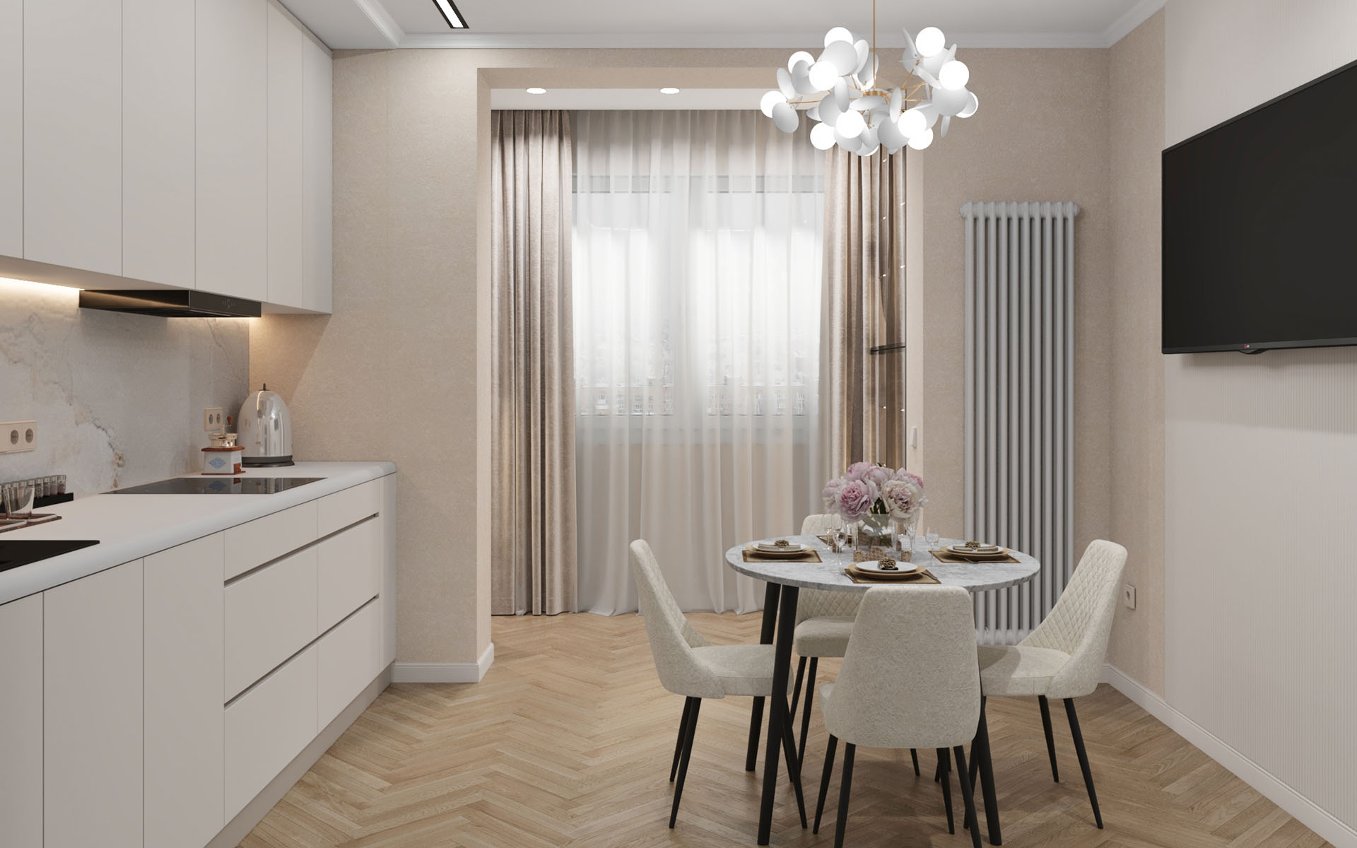 Проект кухни Blanko